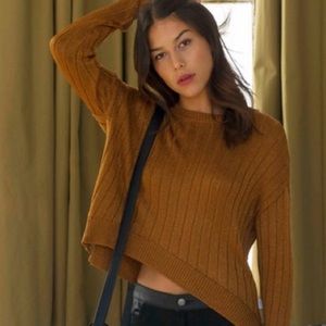 NWOT RVCA Gold Sweater